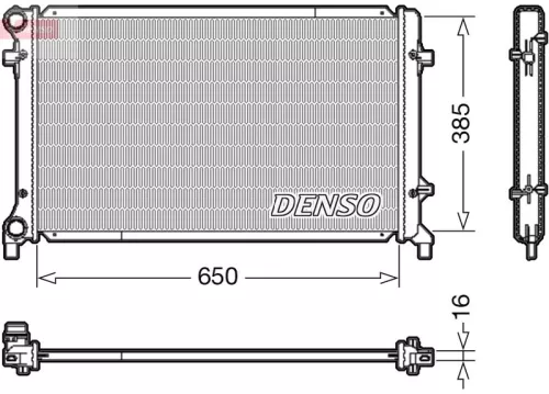 Radiator, engine cooling  DRM02014)
