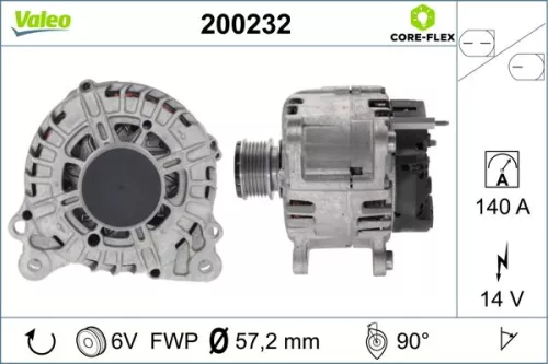Alternator VALEO 200232)