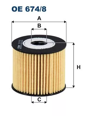 Oliefilter FILTRON OE 674/8)