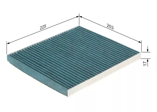 Filter, cabin air BOSCH 0 986 628 556)