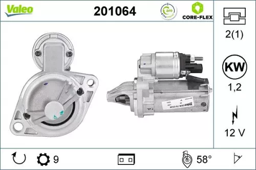 Starter VALEO 201064)