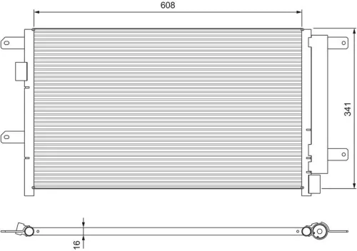 Condensor, airconditioning VALEO 815089)