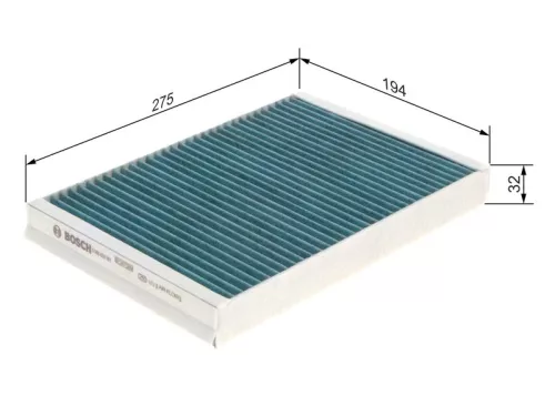 Filter, cabin air BOSCH 0 986 628 561)