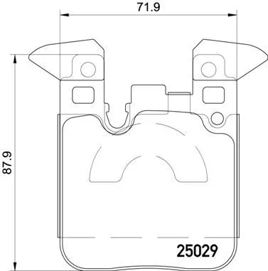 Remblokkenset, schijfrem BREMBO P 06 087X)