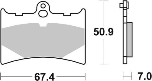 Remblokkenset, schijfrem BREMBO 07GR56SR)