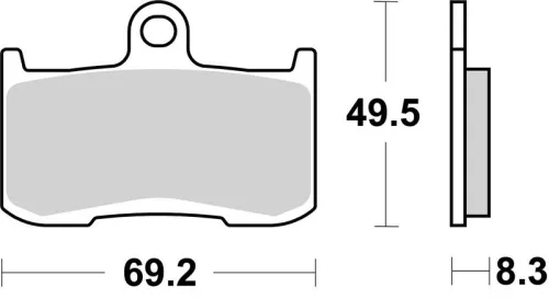Remblokkenset, schijfrem BREMBO 07KA23SR)