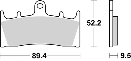 Remblokkenset, schijfrem BREMBO 07SU19SR)