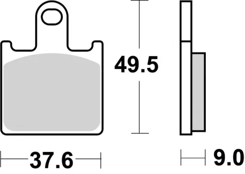 Remblokkenset, schijfrem BREMBO 07KA28SR)