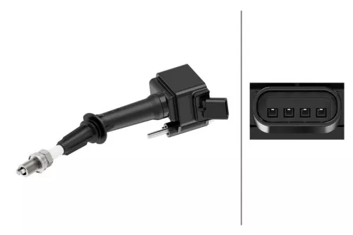 Ignition Coil HELLA 5DA 358 057-921)
