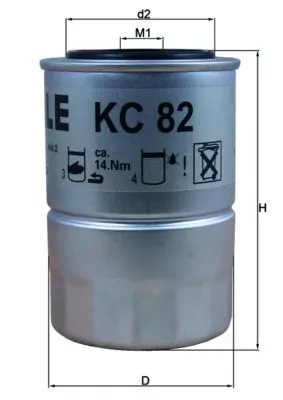 Fuel Filter KNECHT KC 82D)