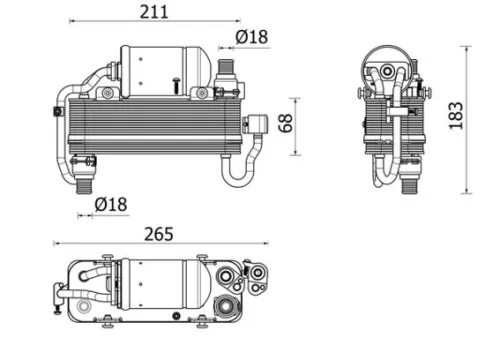 Condensor, airconditioning MAHLE AC 960 000P)