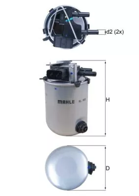 Fuel Filter MAHLE KL 909)
