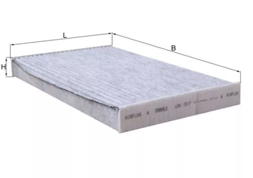 Filter, cabinelucht MAHLE LAK 1517)