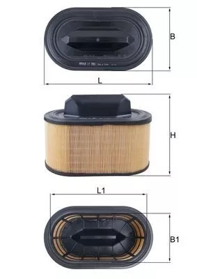 Luchtfilter MAHLE LX 2966)