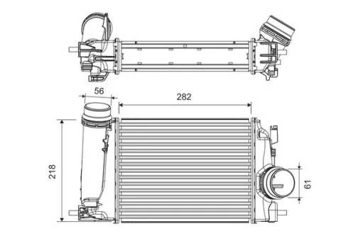 Charge Air Cooler VALEO 818293)