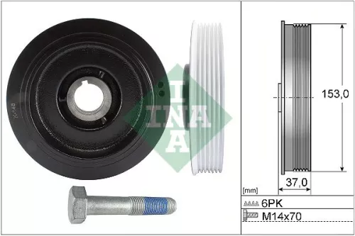 Riempoelieset, krukas Schaeffler INA 544 0058 20)