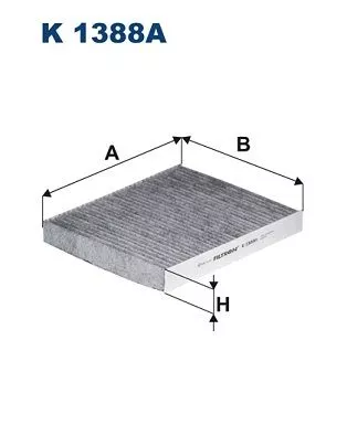 Filter, cabin air FILTRON K 1388A)