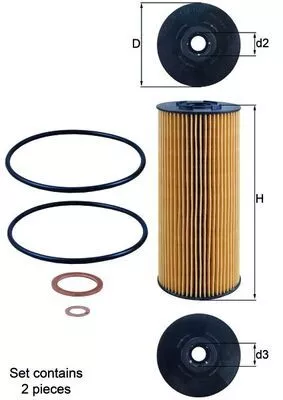 Oil Filter KNECHT OX 137D1/S)
