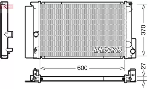 Radiator, engine cooling DENSO DRM50087)