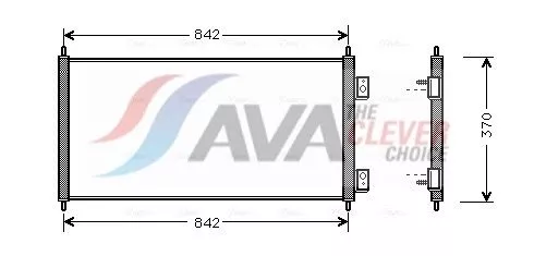 Condensor, airconditioning AVA QUALITY COOLING FD5303)