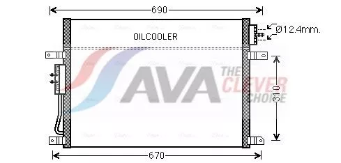 Condenser, air conditioning AVA QUALITY COOLING JEA5050)