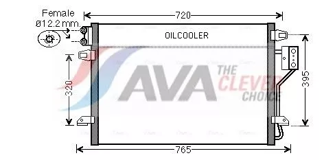 Condensor, airconditioning AVA QUALITY COOLING CR5106)