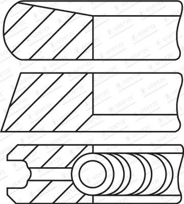 Zuigerveerenset GOETZE ENGINE 08-435200-00)