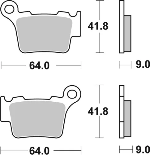 Remblokkenset, schijfrem BREMBO 07BB27SX)