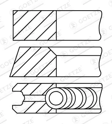 Piston Ring Kit GOETZE ENGINE 08-421800-30)