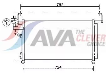 Condensor, airconditioning AVA QUALITY COOLING HY5315D)