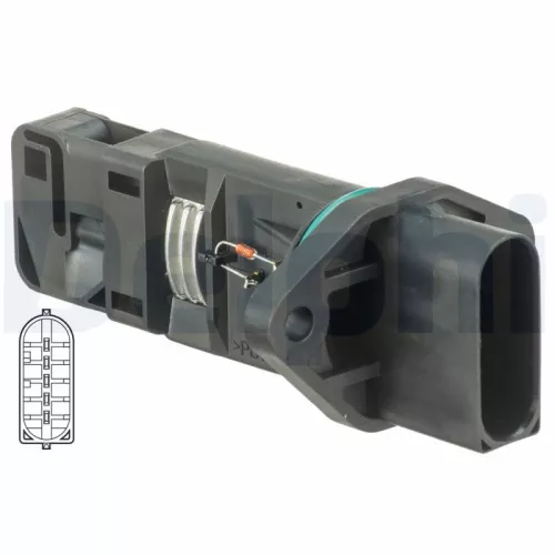 Mass Air Flow Sensor DELPHI AF10467-12B1)
