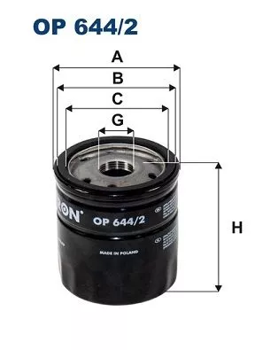 Oil Filter FILTRON OP 644/2)