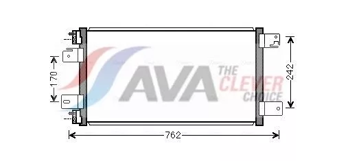 Condensor, airconditioning AVA QUALITY COOLING JE5074)