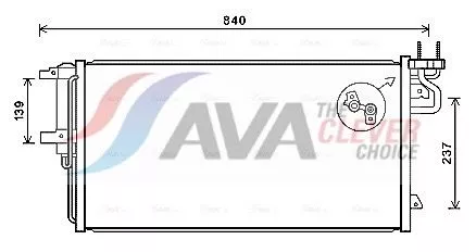 Condenser, air conditioning AVA QUALITY COOLING FD5617D)