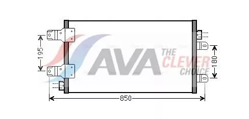 Condenser, air conditioning AVA QUALITY COOLING RTA5443)