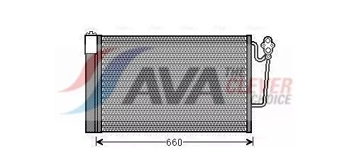 Condenser, air conditioning AVA QUALITY COOLING BWA5363D)