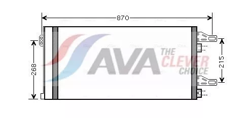 Condensor, airconditioning AVA QUALITY COOLING CNA5246D)