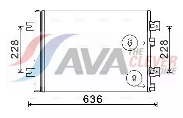 Condensor, airconditioning AVA QUALITY COOLING RTA5467D)