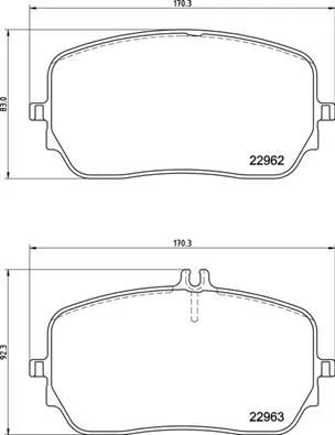 Remblokkenset, schijfrem BREMBO P 50 149)