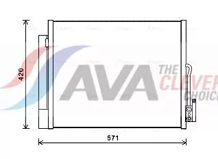 Condensor, airconditioning AVA QUALITY COOLING OL5560D)