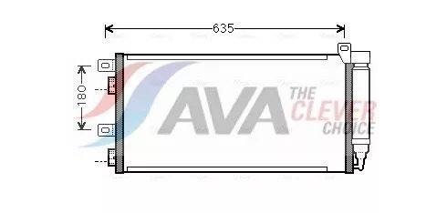 Condenser, air conditioning AVA QUALITY COOLING BWA5256D)