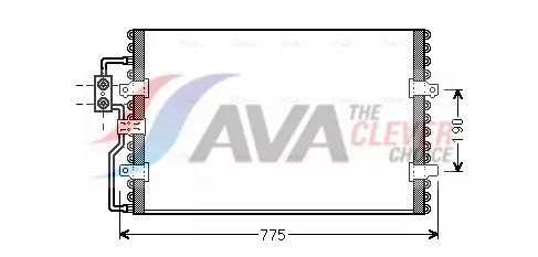 Condenser, air conditioning AVA QUALITY COOLING CN5093)