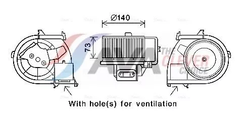 Binnenventilator AVA QUALITY COOLING RT8594)
