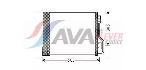 Condensor, airconditioning AVA QUALITY COOLING MCA5013D)