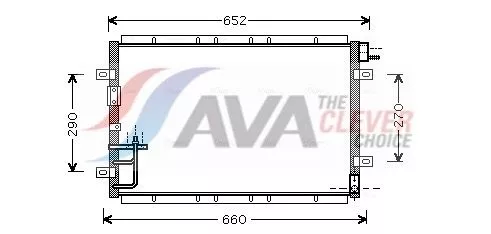 Condenser, air conditioning AVA QUALITY COOLING KA5030)