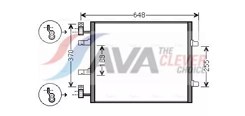Condenser, air conditioning AVA QUALITY COOLING RTA5459)