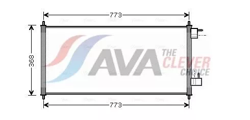 Condenser, air conditioning AVA QUALITY COOLING FDA5361)