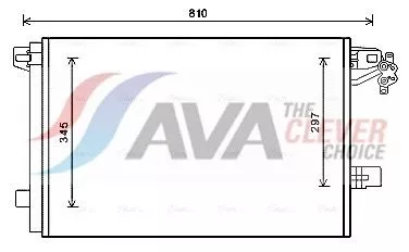 Condensor, airconditioning AVA QUALITY COOLING VNA5328D)