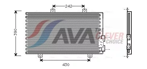 Condensor, airconditioning AVA QUALITY COOLING AL5063)