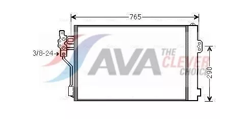 Condenser, air conditioning AVA QUALITY COOLING MSA5484D)